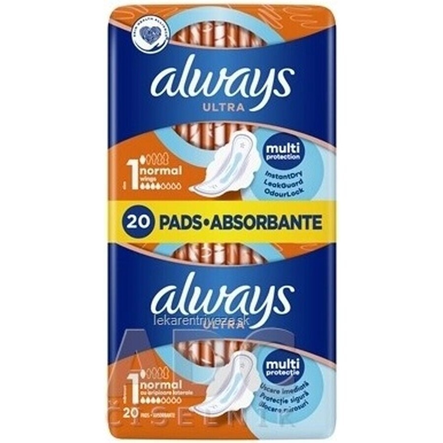 Always Ultra Duo 20 buc Normal Plus 1×20 buc, tampoane menstruale