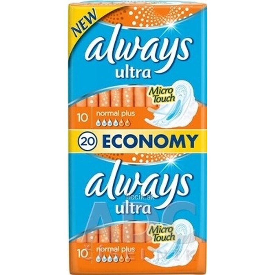 Always Ultra Duo 20 buc Normal Plus 1×20 buc, tampoane menstruale