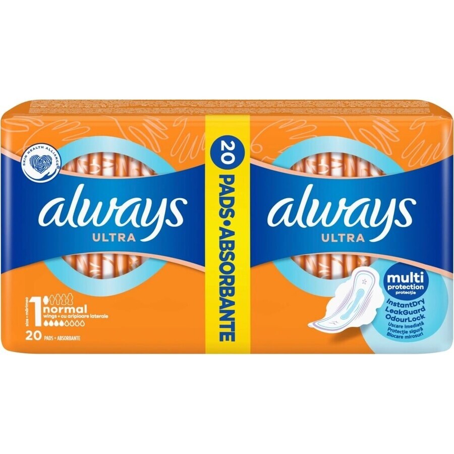 Always Ultra Duo 20 buc Normal Plus 1×20 buc, tampoane menstruale