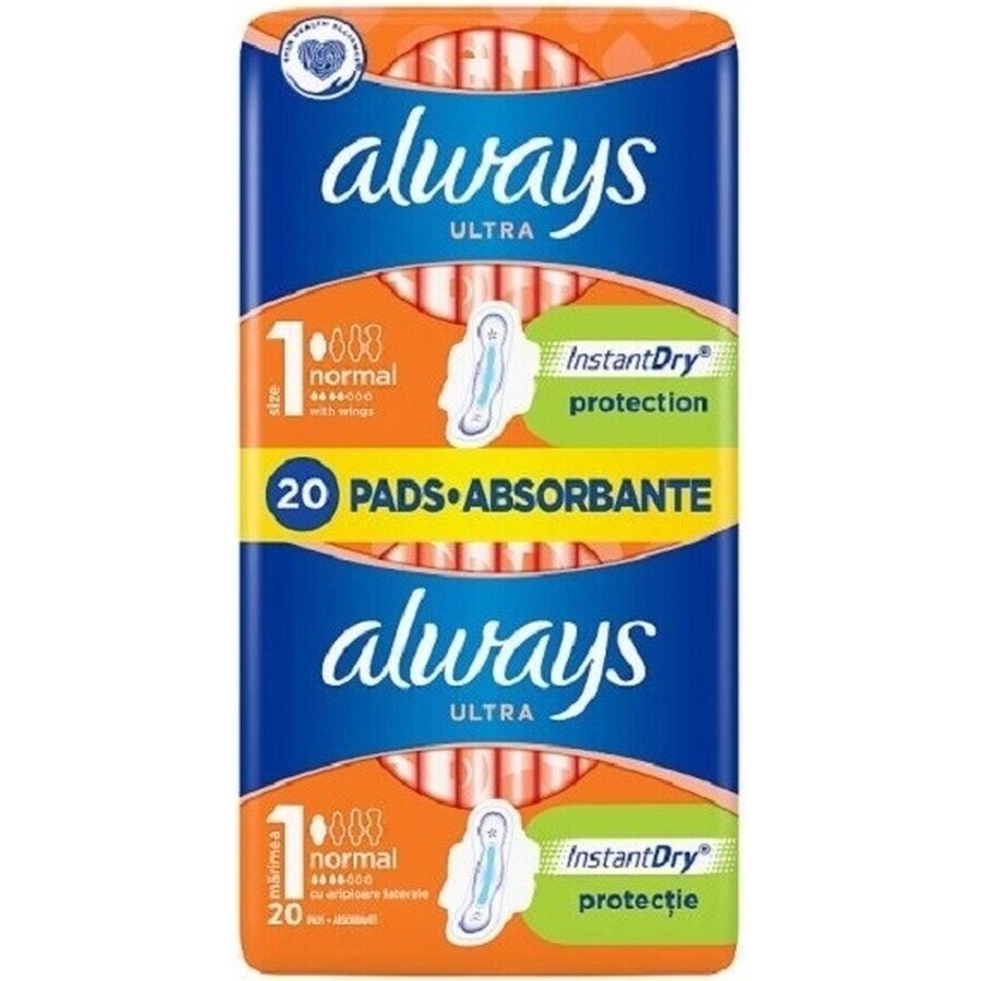 Always Ultra Duo 20 buc Normal Plus 1×20 buc, tampoane menstruale