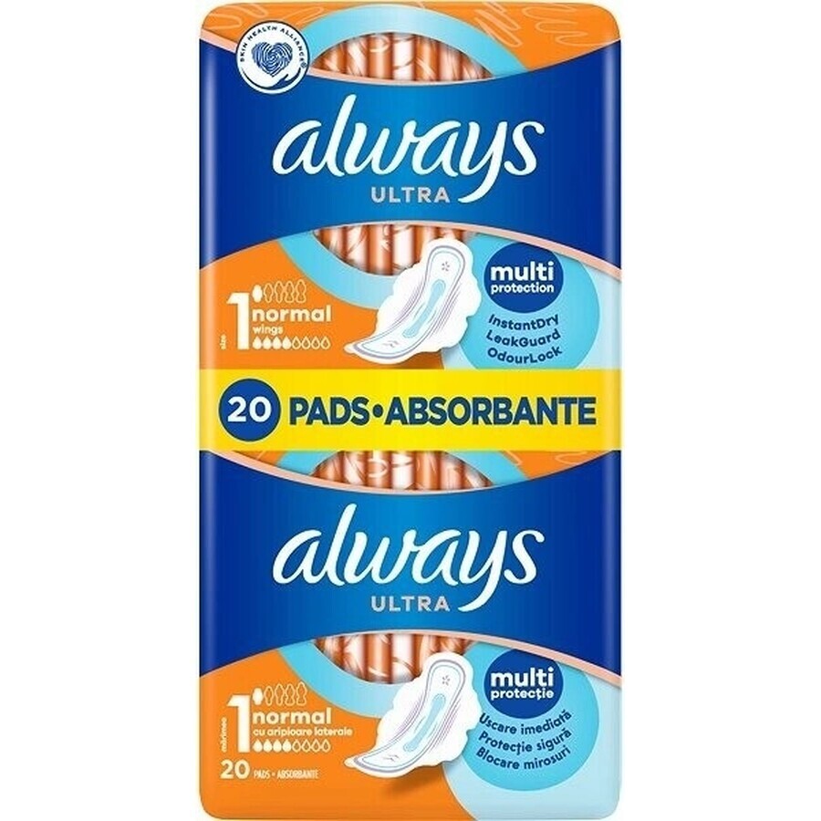 Always Ultra Duo 20 buc Normal Plus 1×20 buc, tampoane menstruale