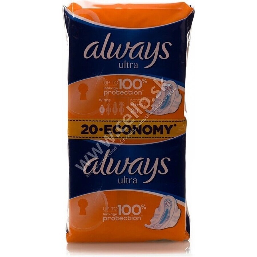 Always Ultra Duo 20 buc Normal Plus 1×20 buc, tampoane menstruale