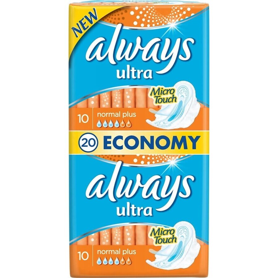 Always Ultra Duo 20 buc Normal Plus 1×20 buc, tampoane menstruale