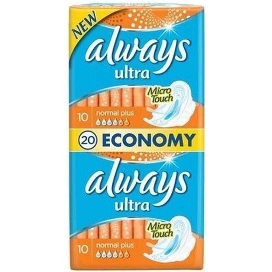 Always Ultra Duo 20 buc Normal Plus 1×20 buc, tampoane menstruale