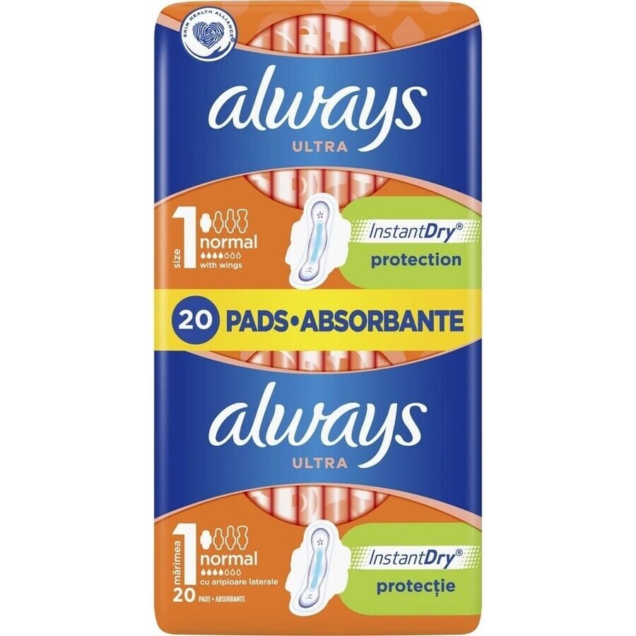 Always Ultra Duo 20 buc Normal Plus 1×20 buc, tampoane menstruale