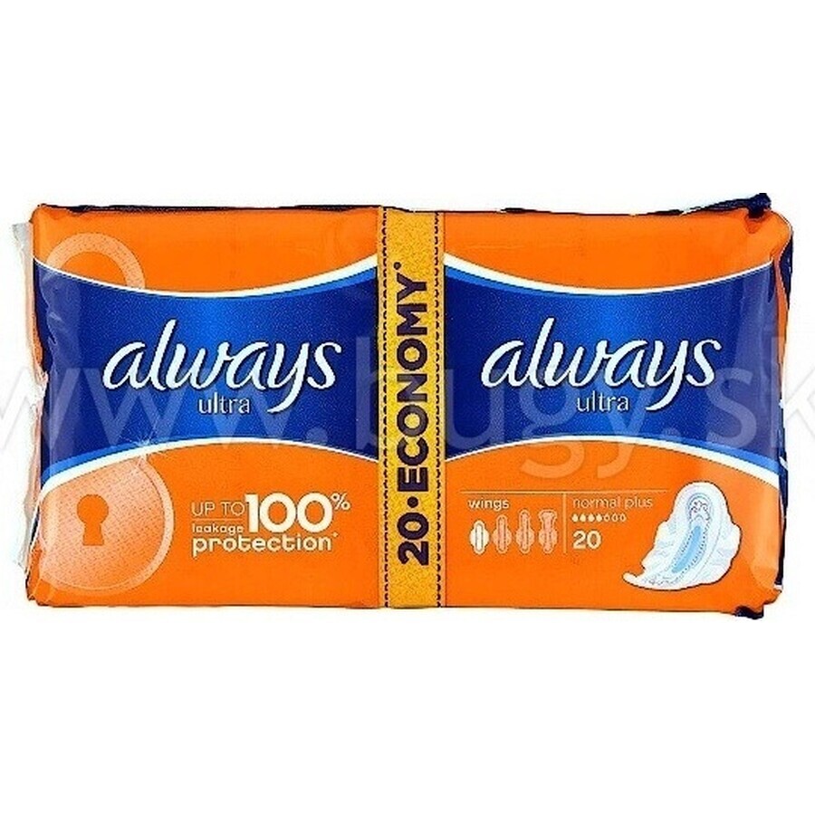 Always Ultra Duo 20 buc Normal Plus 1×20 buc, tampoane menstruale