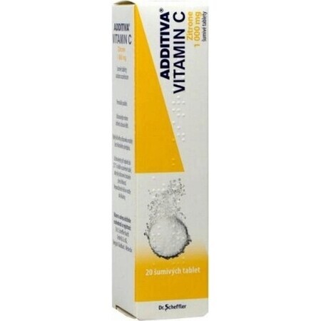 ADDITIVA VITAMIN C 1000 mg Zitrone 1×20 tbl, effervescent tablets