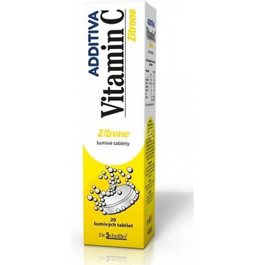 ADDITIVA VITAMIN C 1000 mg Zitrone 1×20 tbl, effervescent tablets