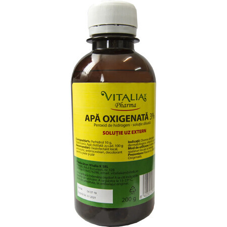 Apa oxigenata 3%, 200 g, Vitalia