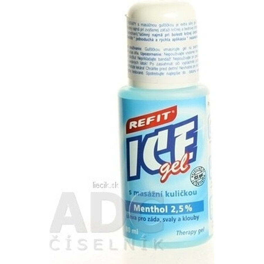 REFIT ICE GEL MENTHOL roll-on 1×80 ml, gel