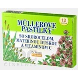 MÜLLER LOZENGES CU SKOR. MAT. FIICĂ ȘI VIT. C 1×12 buc, pentru tuse