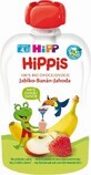 HiPP HiPPis 100% fructe mere banane căpșuni 1&#215;100 g, gustare fructe