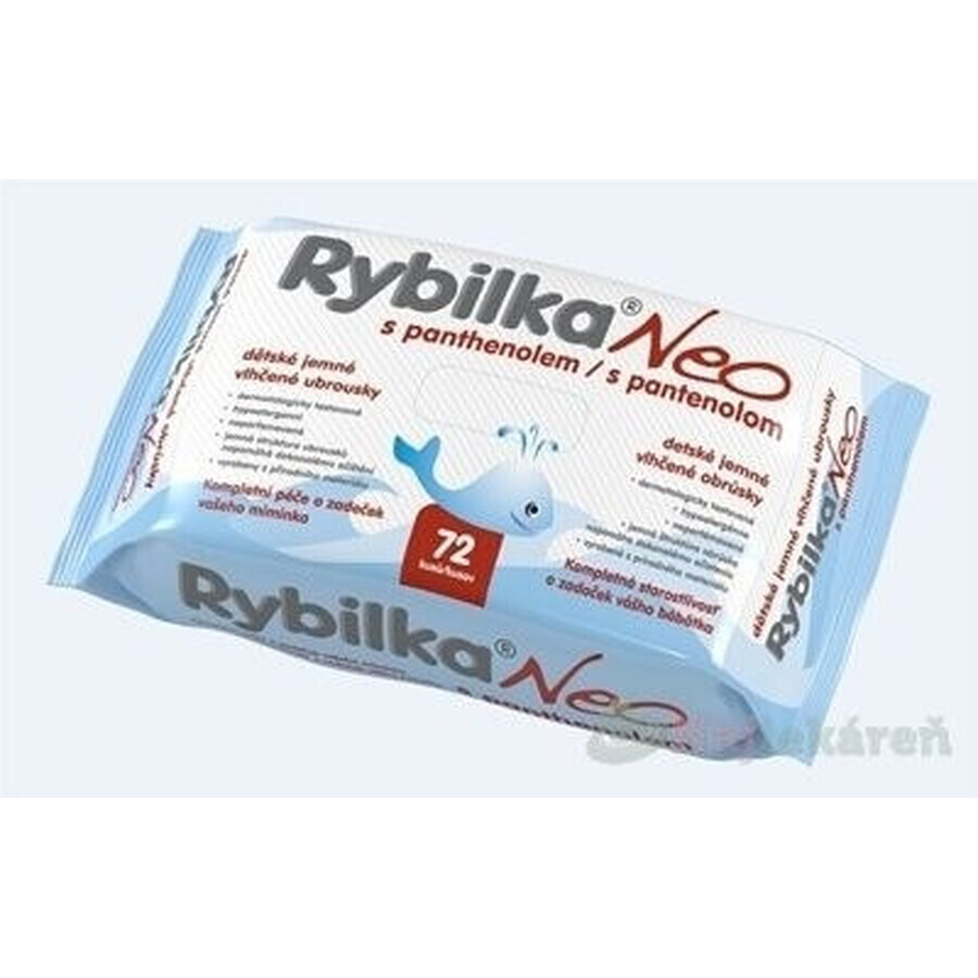 RYBILKA NEO AVEC PANTHENOL Lingettes humides 1×72 pcs, lingettes humides pour enfants