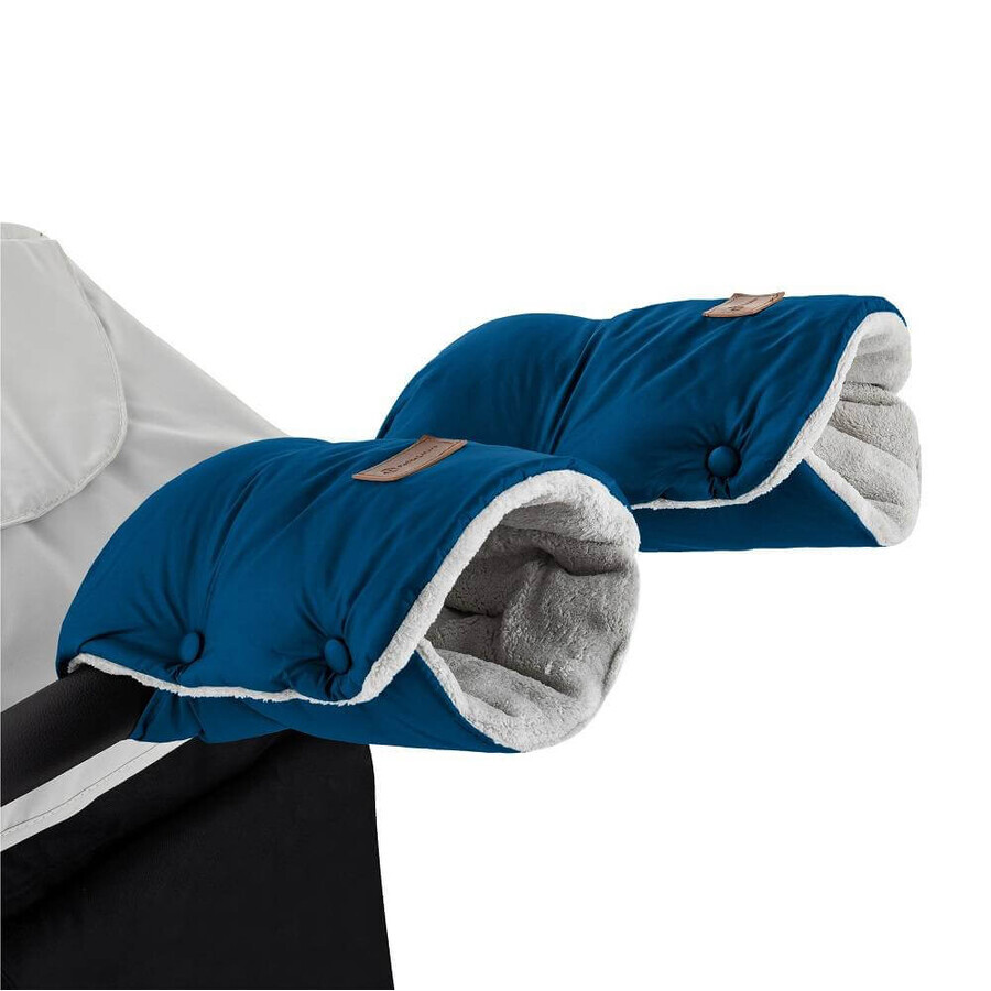 PETITE&MARS Serviette de Poussette / Gants Jasie Serviette de Poussette Bleu Océan 1×1 set, gants