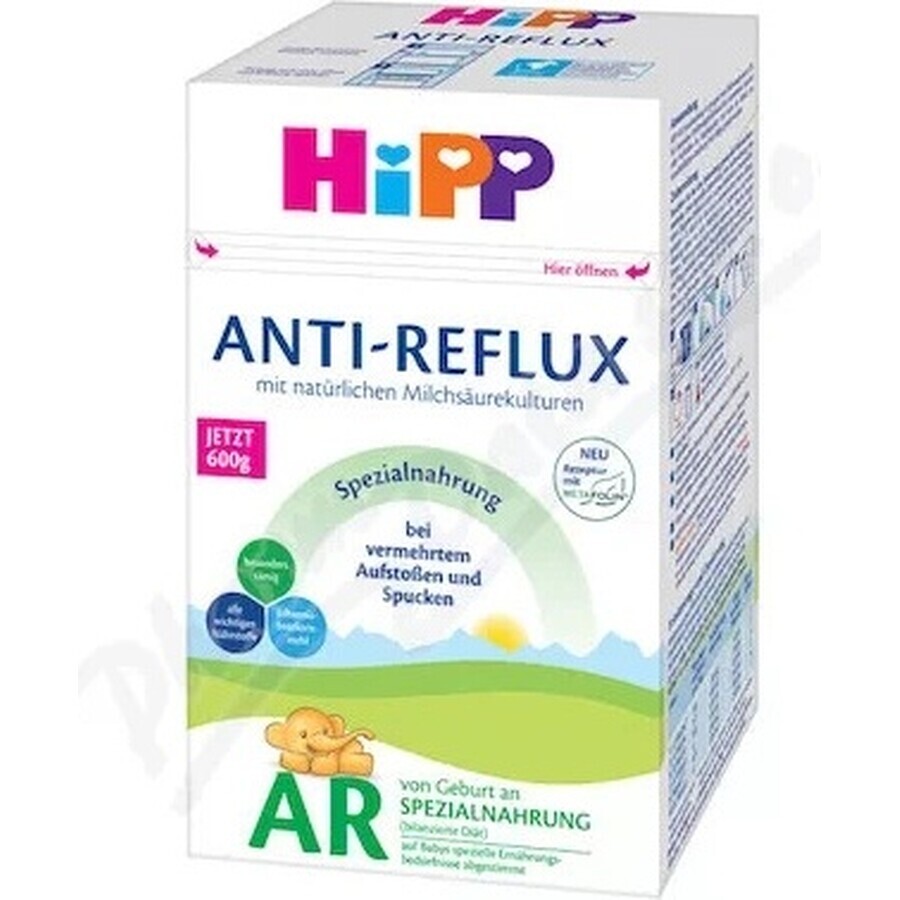 HiPP ANTI-REFLUX AR 1×600 g, formulă pentru sugari de la naștere