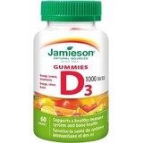 Jamieson Vitamina D3 1000 UI Gummies 60pcs 1×60 tbl, supliment alimentar