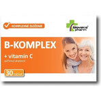 Slovakiapharm B-KOMPLEX + vitamina C 1×30 tbl, complemento alimenticio