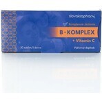 Slovakiapharm B-KOMPLEX + vitamina C 1×30 tbl, complemento alimenticio