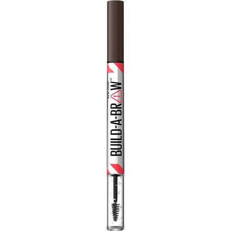 Maybelline New York Build A Brow 260 Marker și gel pentru sprâncene Deep Brown 1×1, Marker și gel pentru sprâncene