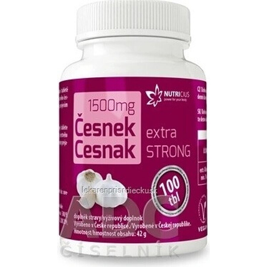 NUTRICIUS Garlic extra STRONG 1×100 tbl