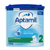 Aptamil 2 cu Pronutra formulă de lapte de continuare Premium, 6-12 luni, 400 g, Nutricia