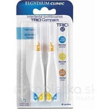 ELGYDIUM CLINIC Trio COMPACT - TRIO 2 brosses interdentaires dans un support (2x bleu 1,9 mm+2x bleu 2,5-2,2 mm+2x jaune 2,5-2,2 mm+2x orange 3,5-2,7 mm) 6 pcs, 1x1 set