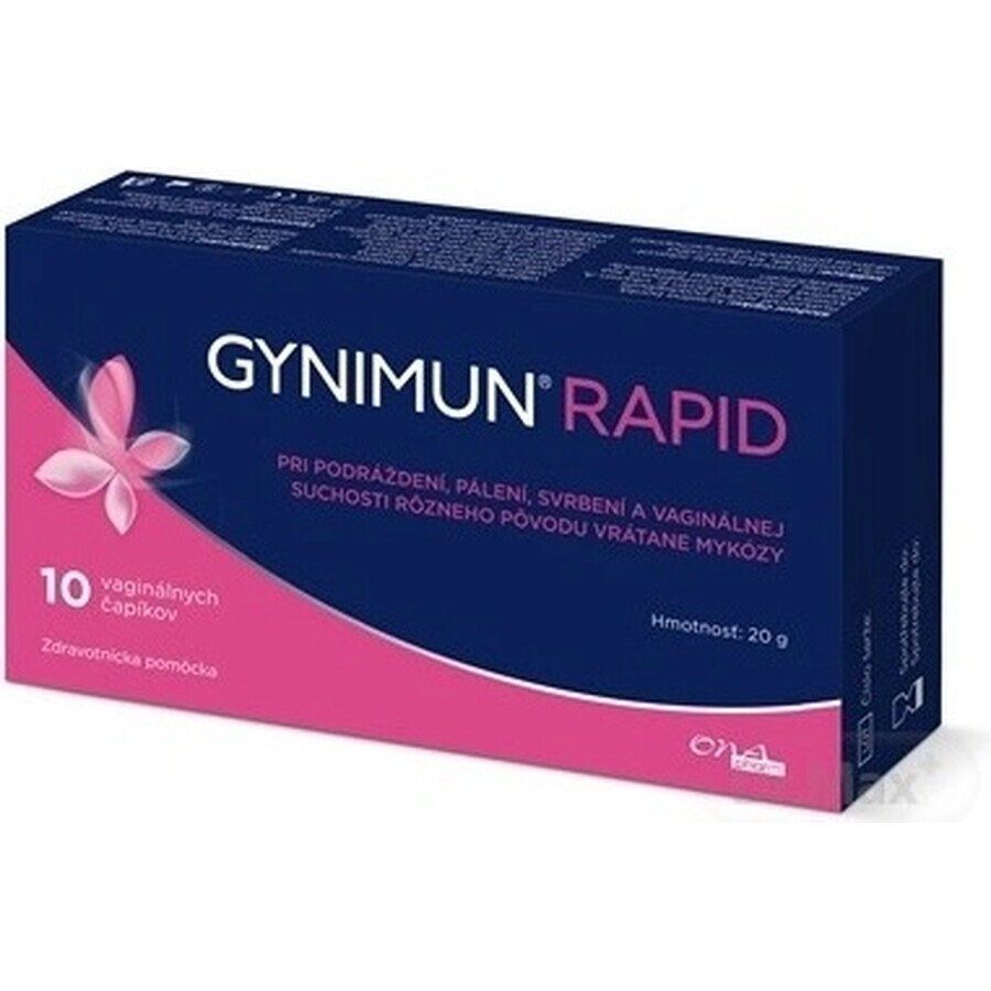 GYNIMUN RAPID 1×10 buc, supozitoare vaginale