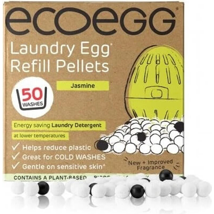 Ecoegg Wasch-Ei-Patrone - 50 Waschgänge parfümfrei 1×1 Stück, Patrone für 50 Waschgänge