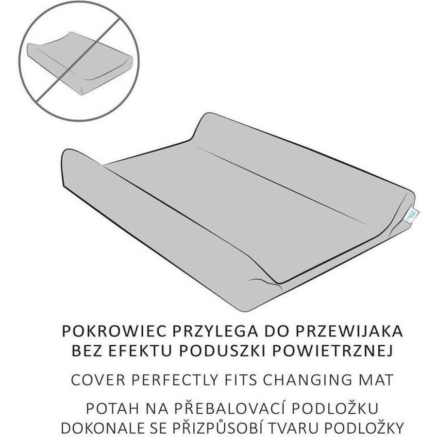 CEBA Husă pentru covoraș schimbător gri închis+albastru 1×2 buc, dimensiune 50x70-80 cm