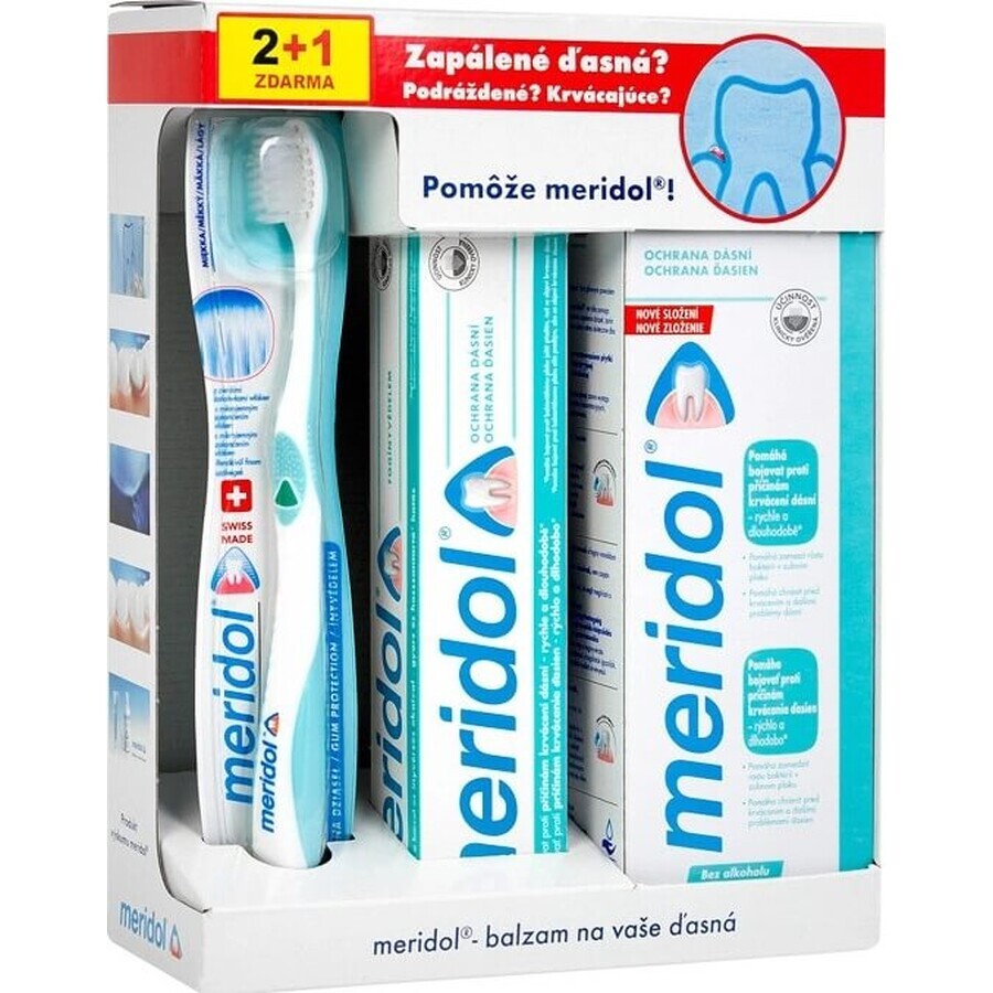 SISTEMA MERIDOL PARA encías doloridas y sangrantes 1×1 set, higiene dental