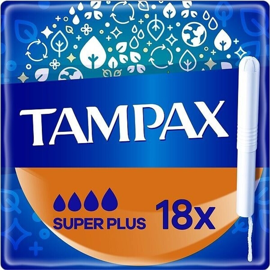 Tampax NON-PLASTIC Super Plus 18 pezzi 1×18 pezzi, assorbenti