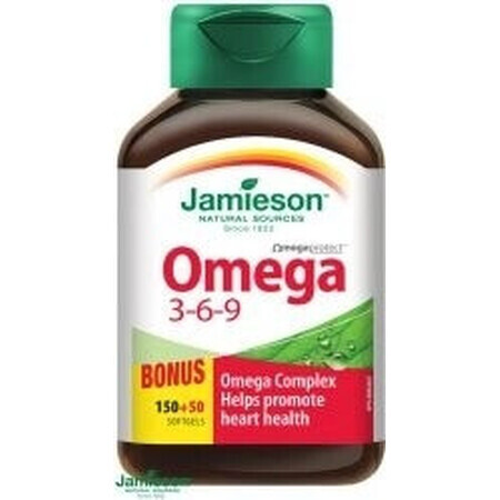 JAMIESON OMEGA 3-6-9 1×200 tbl, Nahrungsergänzungsmittel