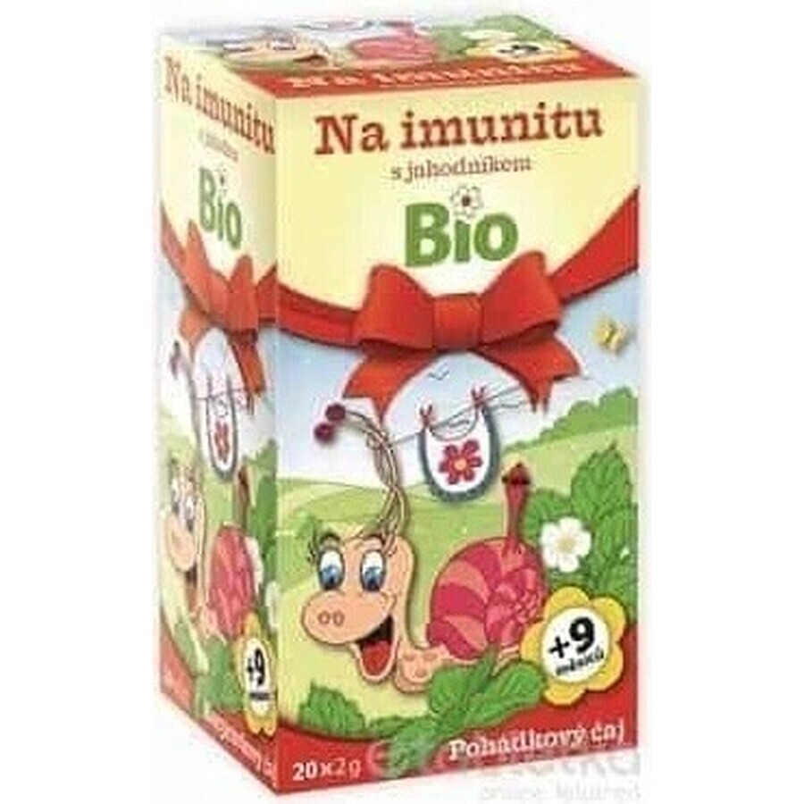 APOTHEKE TALK Voor immuniteit met aardbeien Bio 20×1,5 g, kruidenthee, vanaf het einde van de 9e maand