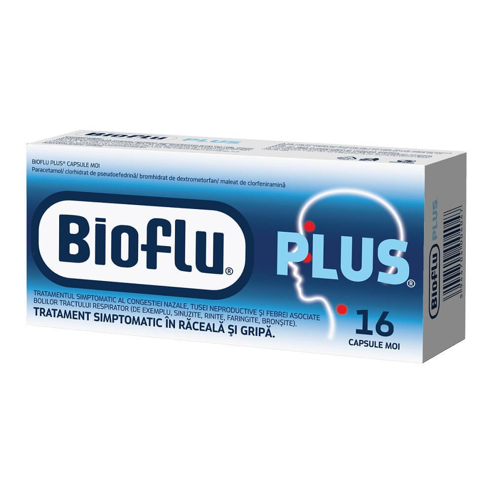 Bioflu Plus, 16 comprimate, Biofarm