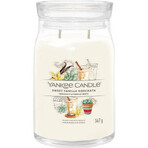 Yankee Candle - Large Signature Sweet Vanilla Vanilla Horchata Signature Candle 1×567g, scented candle