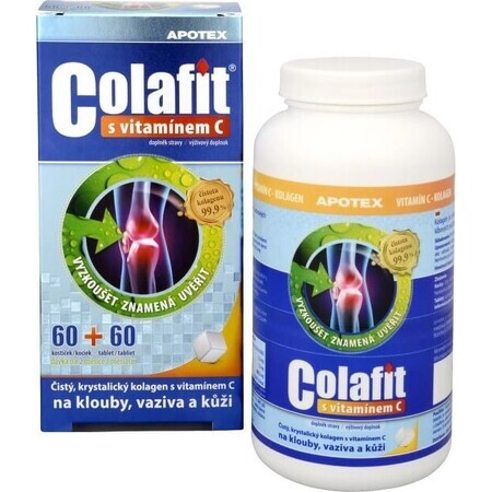 COLAFIT mit Vitamin C 1×1 Set, Würfel 60 Stück + Tbl 60 Stück