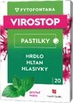 Pliculețe VIROSTOP - mentă 1&#215;20 buc, supliment nutritiv pentru g&#226;t, faringe și corzi vocale