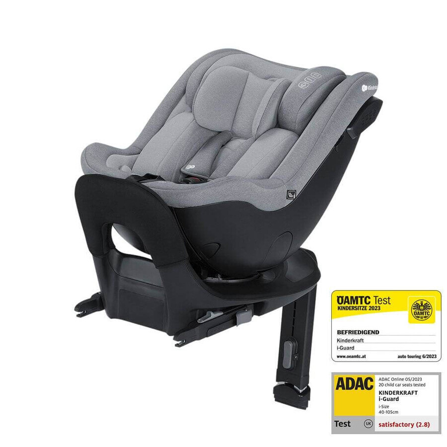 KINDERKRAFT SELECT SELECT I-GUARD i-Size i-Size car seat 40-105 cm Cool Grey, Premium 1×1 pc