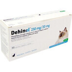 DEHINEL 230 mg/20 mg pentru pisici 1×30 tbl, medicament