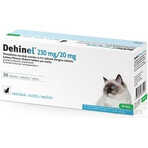 DEHINEL 230 mg/20 mg pentru pisici 1×30 tbl, medicament