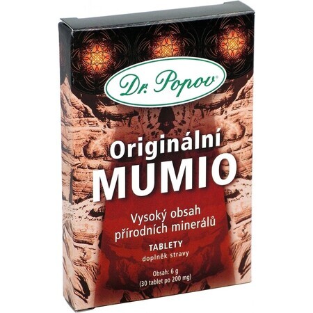 DR. POPOV MUMIO 1×30 tbl, supliment alimentar