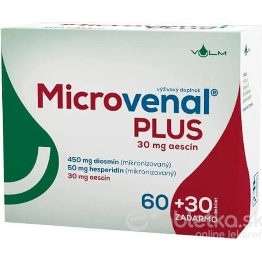 VULM Microvenal 1×90 tbl, 60+30 libero