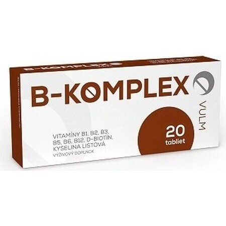 VULM B-KOMPLEX 1×20 tbl, integratore alimentare