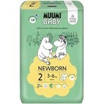 Muumi Baby 2 Nou-născut 3-6 kg, scutece ecologice 1×58pcs, scutece ECO