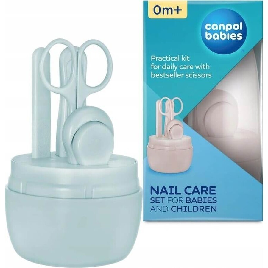 Canpol babies Set de îngrijire a unghiilor pentru copii / albastru 1×1pcs, set de unghii