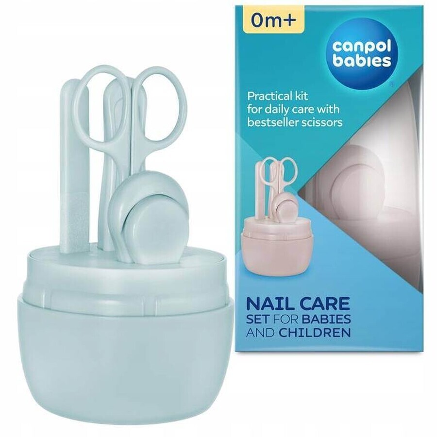 Canpol babies Set de îngrijire a unghiilor pentru copii / albastru 1×1pcs, set de unghii