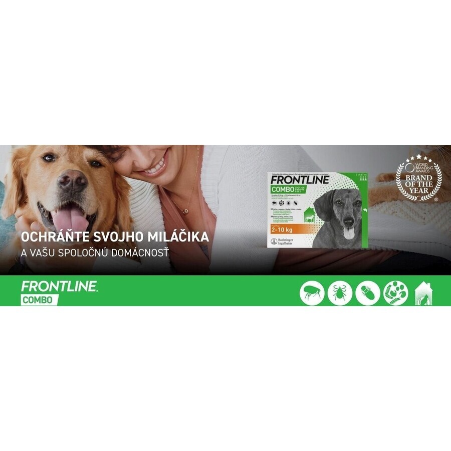 FRONTLINE COMBO spot-on per CANI M 3 x 1,34 ml 3x1,34 ml, soluzione per cani