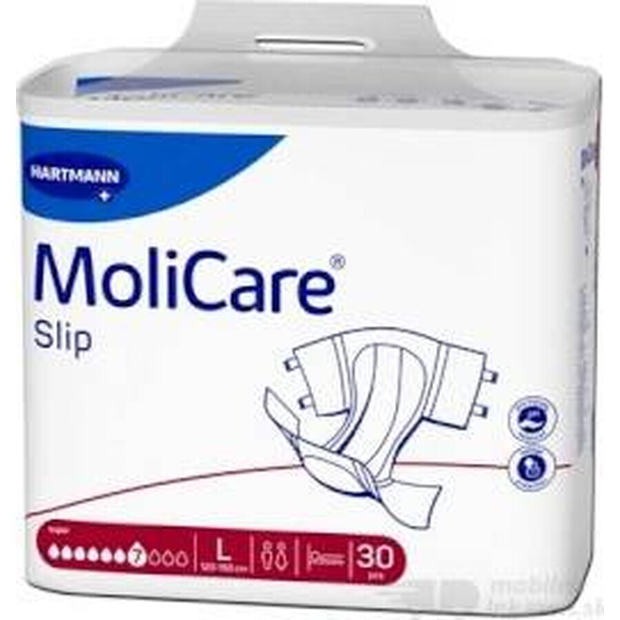 MoliCare Super Slip 7 sq. L 1×30 pezzi, slip per incontinenza