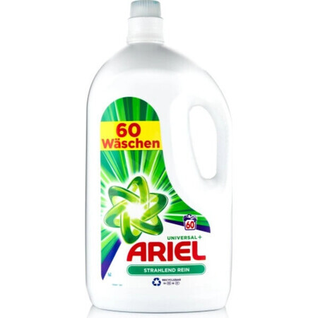 ARIEL GEL 3L / 60PD BRILLIANT CLEAN UNIVERSAL+ 1×3000 ml, Waschgel