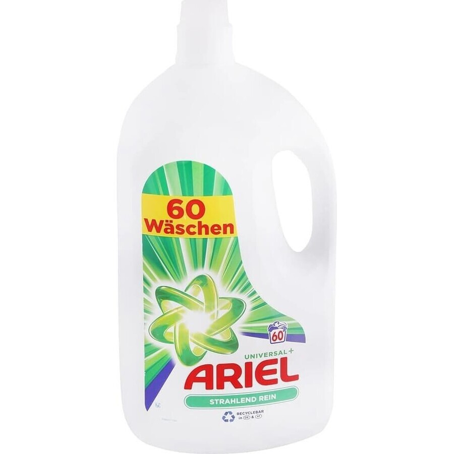 ARIEL GEL 3L / 60PD BRILLIANT CLEAN UNIVERSAL+ 1×3000 ml, Waschgel